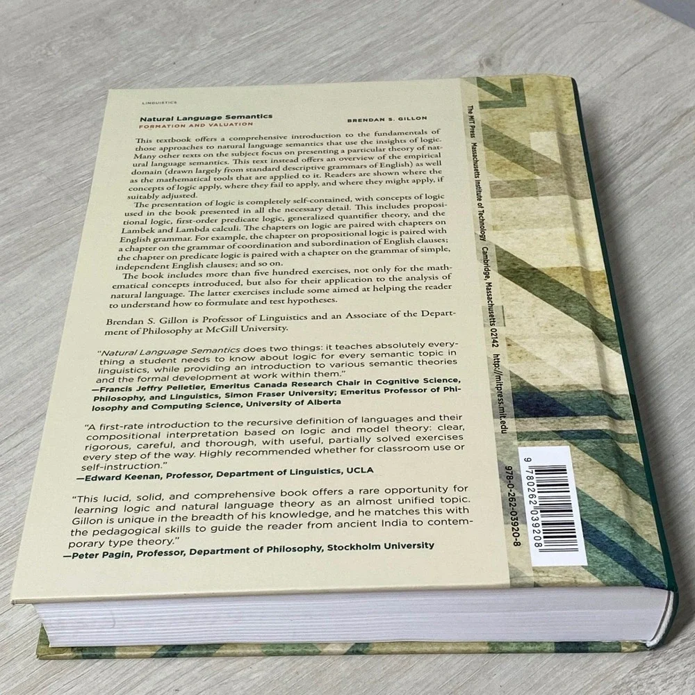 Natural Language Semantics Formation Valuation Brendan Gillon MIT Press 2019